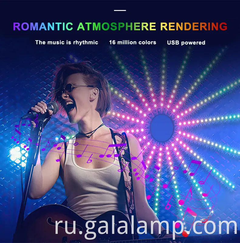 Красочный симфонический светодиодный фейерверк полосатый свет для домашнего декора